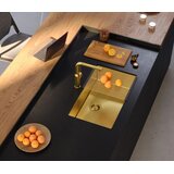 Quadron Jekleno pomivalno korito ANTHONY 80 GOLD | Shoptok.si