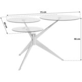 Kayoom MIZICA, 60/46/75 cm barve bakra | Shoptok.si
