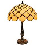 Brilagi Tiffany vitražna stona lampa IVORY SMOOTH 2xE27/60W/230V Cene