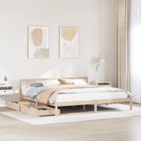 vidaXL Okvir kreveta bez madraca 180 x 200 cm od masivne borovine Cijene