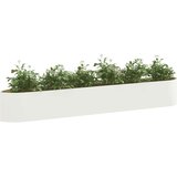  Povišeni vrtni krevet Bijela 300 x 40 x 40 cm Čelik | shoptok.hr