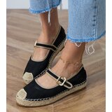 D/CEO Black espadrilles with decorative Pilata buckle | shoptok.hr