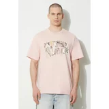 Billionaire Boys Club Pamučna majica Camo Arch Logo za muškarce, boja: ružičasta, s tiskom, B24133
