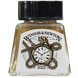 WINSOR & NEWTON Tinta za crtanje (Zlatne boje, 14 ml, Boca) | shoptok.hr