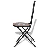  3-dijelni bistro set s keramičkim pločicama terakota-bijeli | shoptok.hr