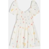 Sinsay Pamučna mini haljina s naborima | shoptok.hr