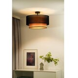  Duolla - Plafonski luster WOOD BOHO 1xE27/15W/230V, prečnik 45 cm, crna/bež | Eponuda.com