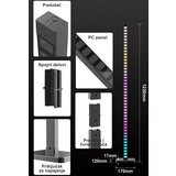 MIT.EL Podna lampa M69-B RGB+IC crna 10W LED sa daljinskim 20 tastera i adapterom 5V 2A | ePonuda.com