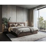 MID.YOU DRUŽINSKA POSTELJA 240 cm x 200 cm , les, tekstil, leseni material rjava | Shoptok.si