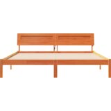  Konstrukcija postelje Rjava 200 x 200 cm Masivno borovo les, (5000123934) | Shoptok.si
