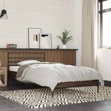  Okvir za krevet smeđi hrast 75x190 cm konstruirano drvo i metal | shoptok.hr