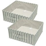 Sinsay Sklopive kutije za pohranu s prugama 2 pack | shoptok.hr