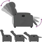 vidaXL Naslanjač temno siv blago | Shoptok.si