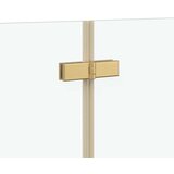  Ograda za tuš Zlatno 120 x 68 x 130 cm ESG staklo i aluminij | shoptok.hr