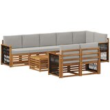  Setovi sofa Čvrsto drvo akacije | shoptok.hr