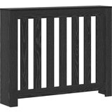 vidaXL Zaslon za radiator Črn hrast 104x20x82 cm Inženirski les | Shoptok.si