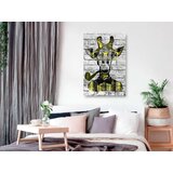  Slika - Giraffe with Pipe (1 Part) Vertical Yellow 80x120 | shoptok.hr