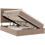  Krevet s od storage s madracem Kapućino 140 x 190 cm Lažna koža | shoptok.hr