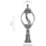 Opviq Vanjska zidna lampa BSU-68182-BKR-M2-K, 70 cm, IP65, E27, Smeđa | Eponuda.ba