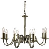 Searchlight Richmond Lestenec z 8 lučmi, antična medeninasta obdelava, E14, (22101232) | Shoptok.si