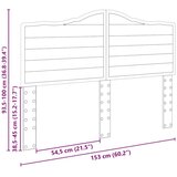vidaXL Vzglavje z vzglavjem Bela 150 cm Konstruiran les | Shoptok.si