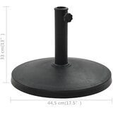  Stalak za suncobran od poliesterske smole okrugli 10 kg crni | shoptok.hr
