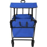  Sklopiva ručna kolica Crna 105 x 56.5 x 116 cm Oxford tkanina - Plava | shoptok.hr