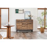 Livetastic komoda, naravne barve, črna | Shoptok.si