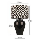 Opviq Stona lampa BK102, Crno-bijela | Eponuda.ba