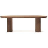Kave Home Okrugao blagovaonski stol s pločom stola u dekoru oraha 100x240 cm Nealy – | shoptok.hr