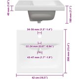 vidaXL Komplet pohištva za kopalnico z ogledalom 2 pcs artisan hrast | Shoptok.si