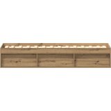 vidaXL Posteljni okvir brez vzmetnice artisian hrast 100x200 cm | Shoptok.si