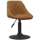 vidaXL Jedilni stol rjav žamet | Shoptok.si