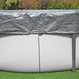 Bestway Pokrivač za bazen Ø3,05 m Kružni Poliester Siva | shoptok.hr