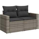 vidaXL 9-dijelni set vrtnih sofa od poliratana s jastucima sivi | shoptok.hr
