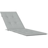 vidaXL Blazina za ležalnik melanž svetlo siva (75+105)x50x3 cm blago | Shoptok.si