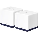 Mercusys Halo H50G (2-Pack) AC1900 Whole Home Mesh Wi-Fi System, 600 Mbps at 2.4 GHz + 1300 Mbps at 5 GHz, 3× Internal Antennas, 3× Gigabit Ports per Unit (WAN/LAN auto-sensing), Halo APP, Ro | Eponuda.ba