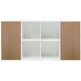 Hammel bijela zidna komoda u dekoru hrasta Mistral Kubus, 136 x 69 cm Cijene