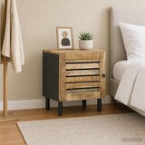  Noćni ormarić Prirodna 40 x 33 x 46 cm Čvrsto drvo manga - 1 Cijene