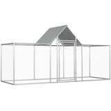vidaXL Kokošinjac od pocinčanog čelika 3 x 1 x 1 5 m | shoptok.hr