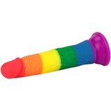 Lovetoy Prider - realistični dildo - 19 cm (mavrica) | Shoptok.si