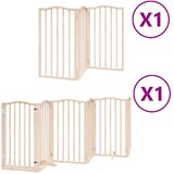  Vrata za pse s vratašcima 9 panela sklopiva 450 cm drvo topole | shoptok.hr