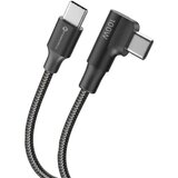 Kabel kutni USB C na USB C Forcell F-Energy QC4.0 PD 5A 100W 2 m - crni | Shoptok.si