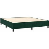  Krevet s oprugama i madracem tamnozeleni 160x200 cm baršunasti | shoptok.hr