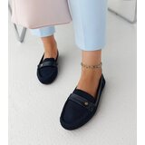 Gemre Navy blue fabric loafers Fombio | shoptok.hr
