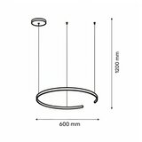 solea 44 visilica 48W 3000/4000/6000K siva dim  solea 44 visilica 48W 3000/4000/6000K siva dim Slike