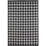 Green Decore crno bijeli vanjski tepih Houndstooth, 120 x 180 cm