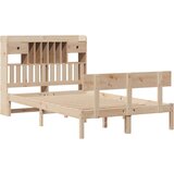 Posteljni okvir brez vzmetnice 135x190 cm trdna borovina, (22053565) | Shoptok.si