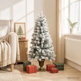 Mini božićno drvce 25 LED lampica Topla bijela PVC | shoptok.hr