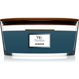 WoodWick Antiquarium dišeča sveča z lesenim stenjem (hearthwick) 453 g